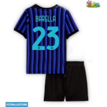 Inter Milan Nicolo Barella #23 Hjemmedraktsett Barn 2025-26 Kortermet (+ Korte bukser)